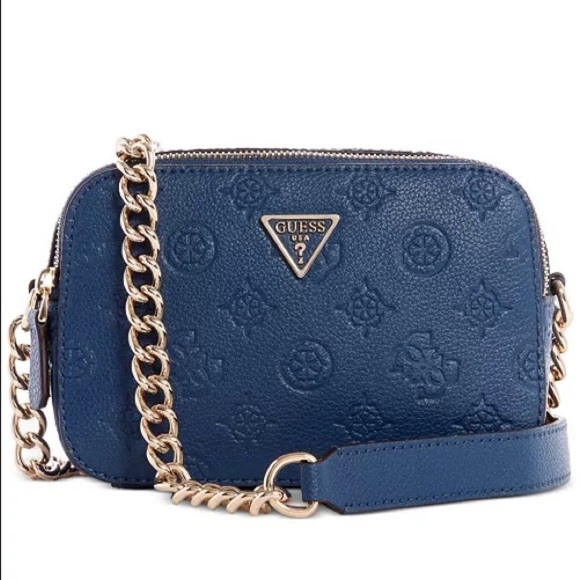 New GUESS Blue Crossbody - Picture 1 of 8